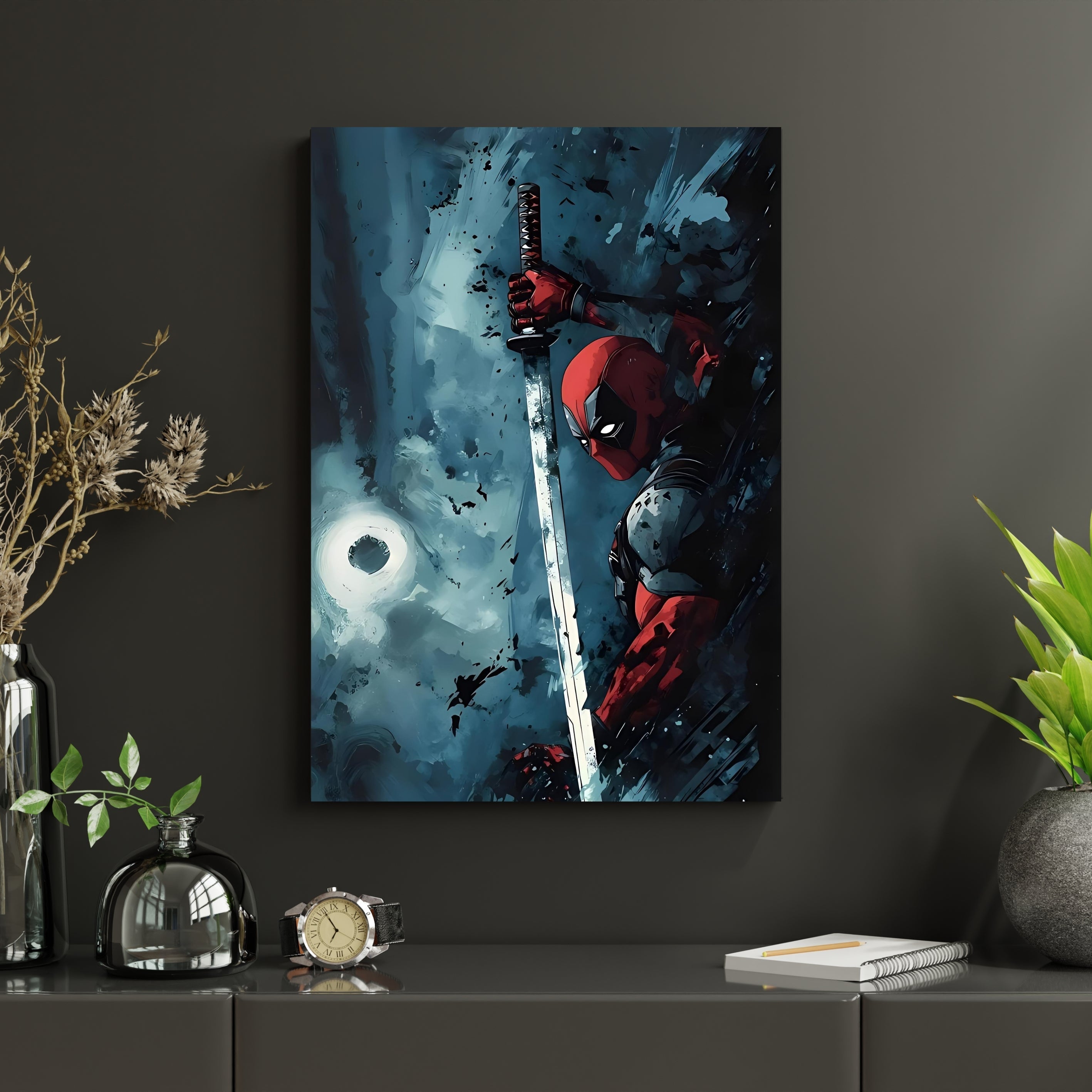 Deadpool Katana Poster | Marvel Superhero Wall Art Lazywalls